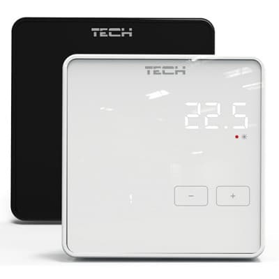 Дротовий кімнатний регулятор температури TECH EU-R-9Z (білий)