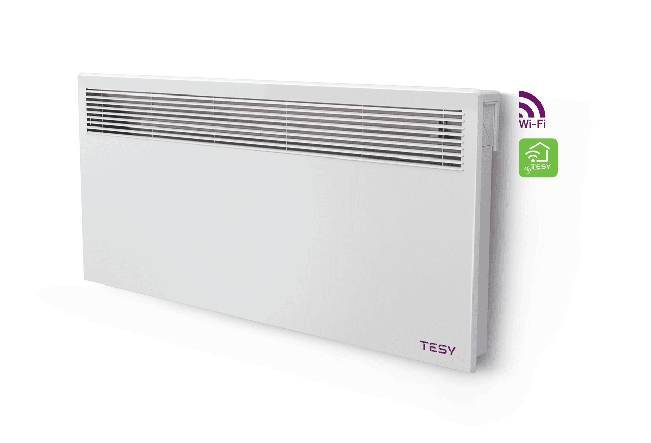 Електричний конвектор Tesy CN 051 250 EL CLOUD W з керуванням через Wi-Fi, Настінні конвектори tesy