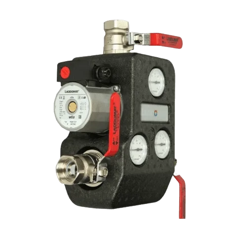 Термозмішуючий вузол Termoventiler DN32 ВВВ з насоом Laddomat, до 60кВт (53, 57, 63, 66°C), Kvs=3