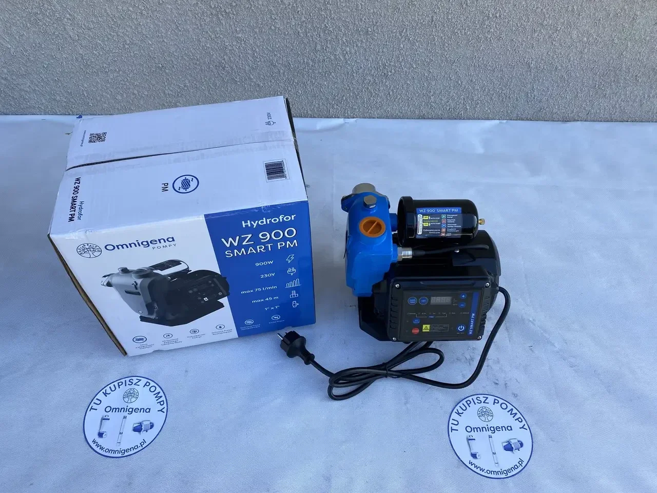 Поверхнева розумна насосна станція Omnigena WZ 900 SMART PM 0.9кВт напір 45м з частотним перетворювачем (інвертором)