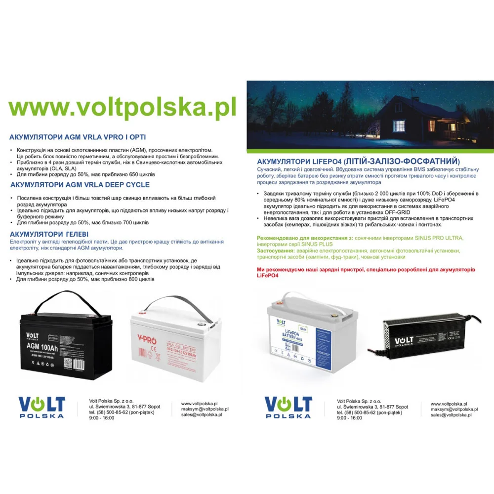 Акумулятор LiFePO4 Volt Polska + BMS 12.8V 45 Ah (40A)