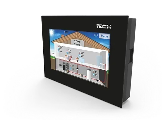 Дротовий кімнатний регулятор Tech ST 281, кольоровий тижневий регулятор