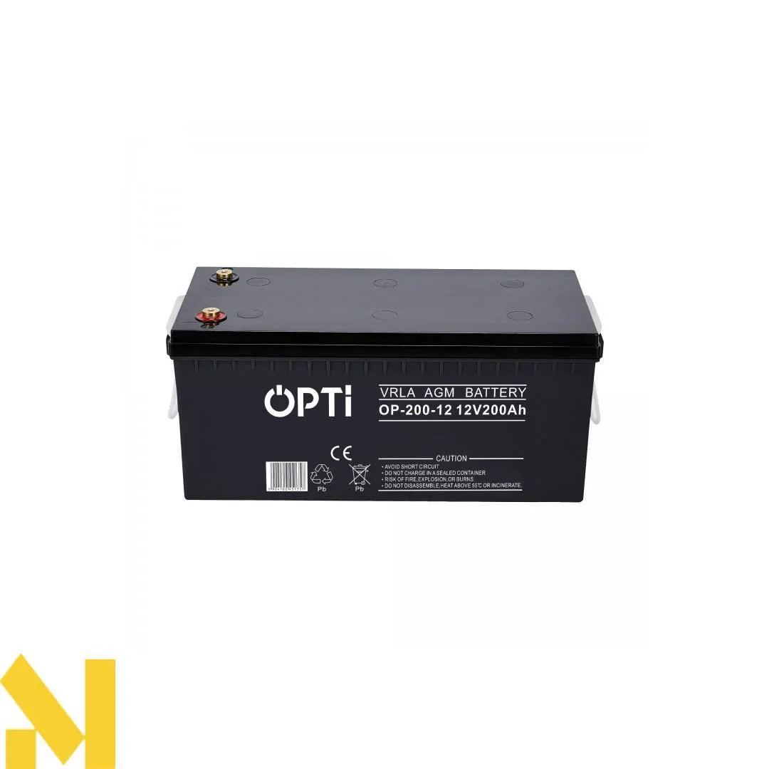 Акумулятор AGM Volt Polska OPTI 12V 200 Ah (акумуляторна батарея для ДБЖ, інверторів та сонячних систем)