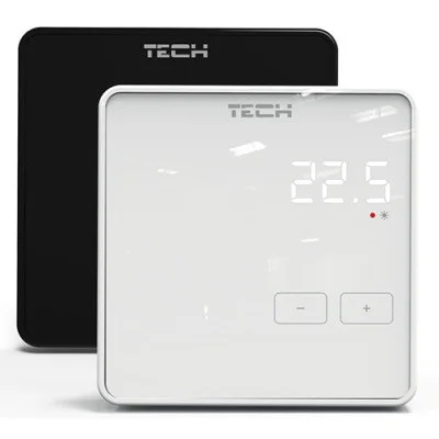 Дротовий кімнатний регулятор температури TECH EU-R-9Z (білий)