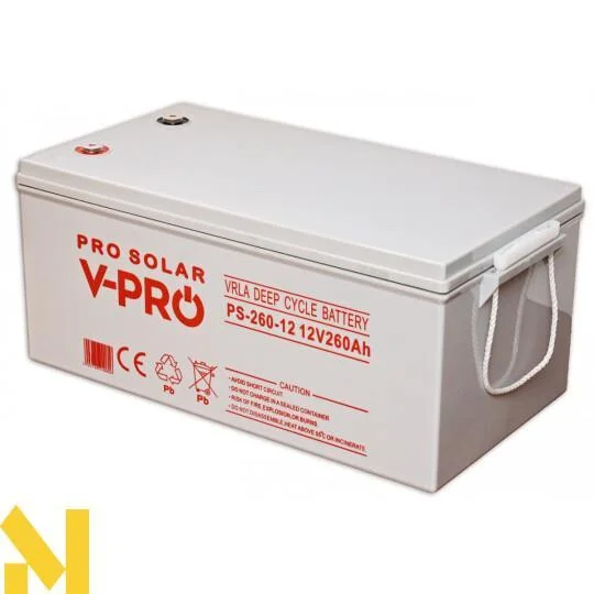 Акумулятор AGM Volt Polska V-PRO SOLAR 260 Ah 12V (посилений, Deep Cycle)
