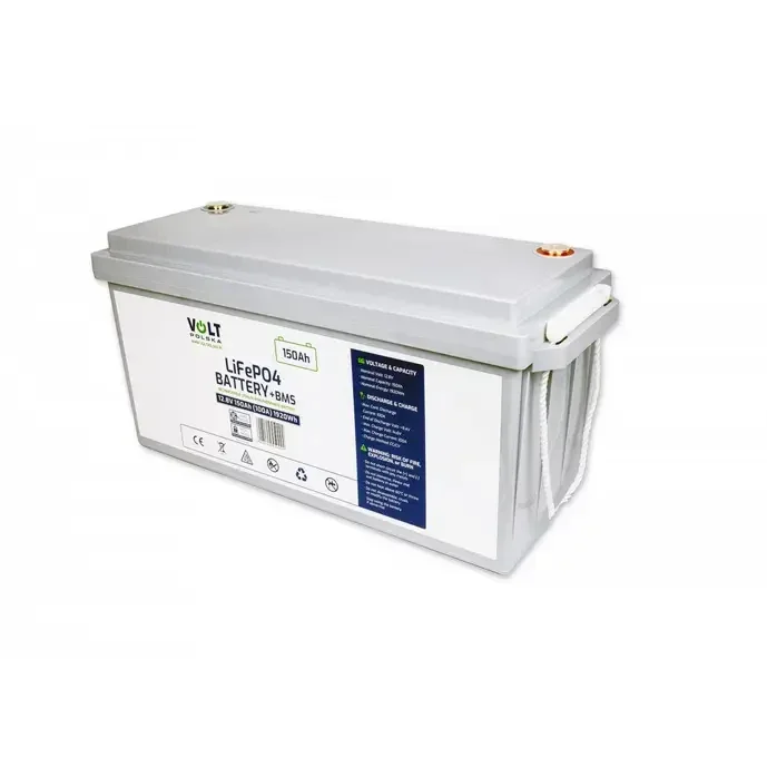 Акумулятор LiFePO4 Volt Polska + BMS 12.8V 150 Ah (струм розряду 100A, литій-залізо-фосфатний для ДБЖ, інверторів та сон