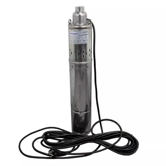 Глибинний шнековий насос Grandwater 2QGDa550 0.55кВт напір 70м 2 дюйми для свердловин та колодязів без пульта