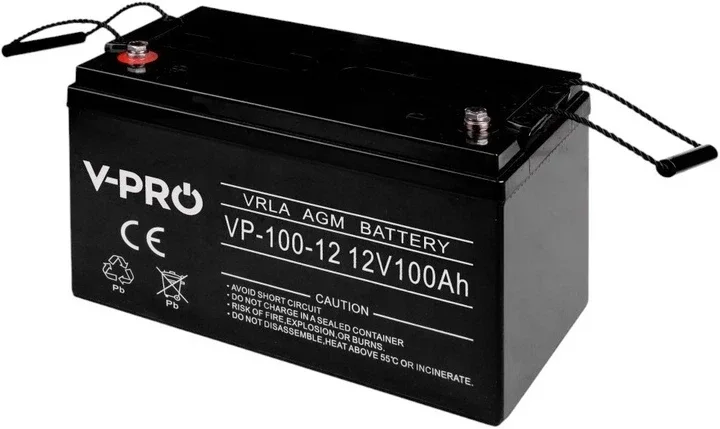 Акумулятор AGM Volt Polska V-PRO 12V 120 Ah (акумуляторна батарея для ДБЖ, інверторів та сонячних систем)