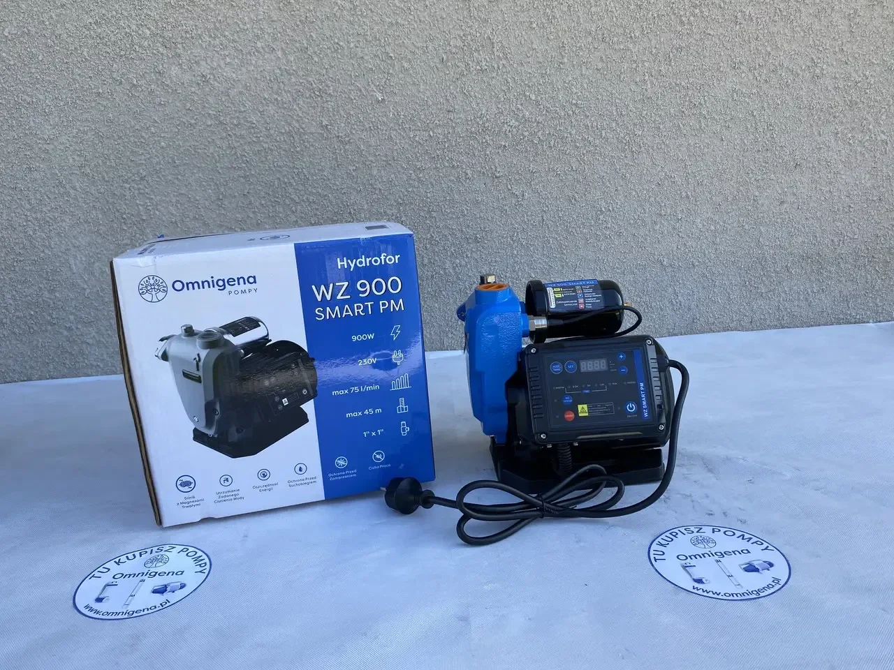 Поверхнева розумна насосна станція Omnigena WZ 900 SMART PM 0.9кВт напір 45м з частотним перетворювачем (інвертором)