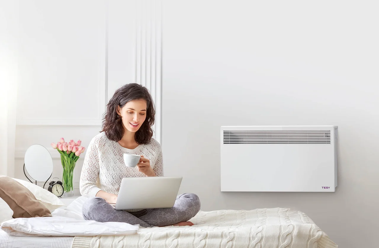 Електричний конвектор Tesy CN 051 150 EL CLOUD W з керуванням через Wi-Fi, Настінні конвектори tesy