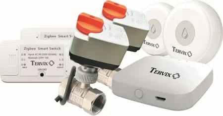 Безпровідна система захисту від затоплення Tervix™ ZigBee Water Stop Premium на 2 труби 1’’