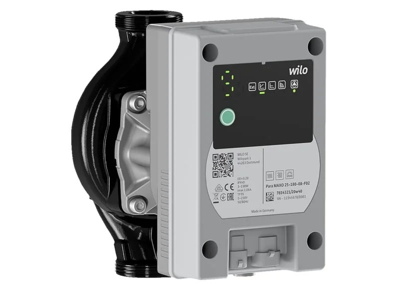 Циркуляційний насос WILO Yonos PARA Maxo F02 25-8x180, Енергоефективні циркуляційні насоси для опалення