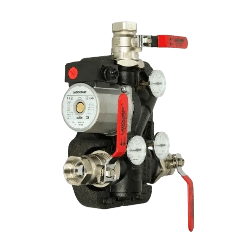 Термозмішуючий вузол Termoventiler DN32 ВВВ з насоом Laddomat, до 60кВт (53, 57, 63, 66°C), Kvs=3