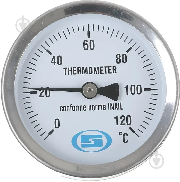 ТЕРМОМЕТР НАКЛАДНИЙ БІМЕТАЛІЧНИЙ GROSS Ф63ММ (0-120 °C) З ПРУЖНОЮ