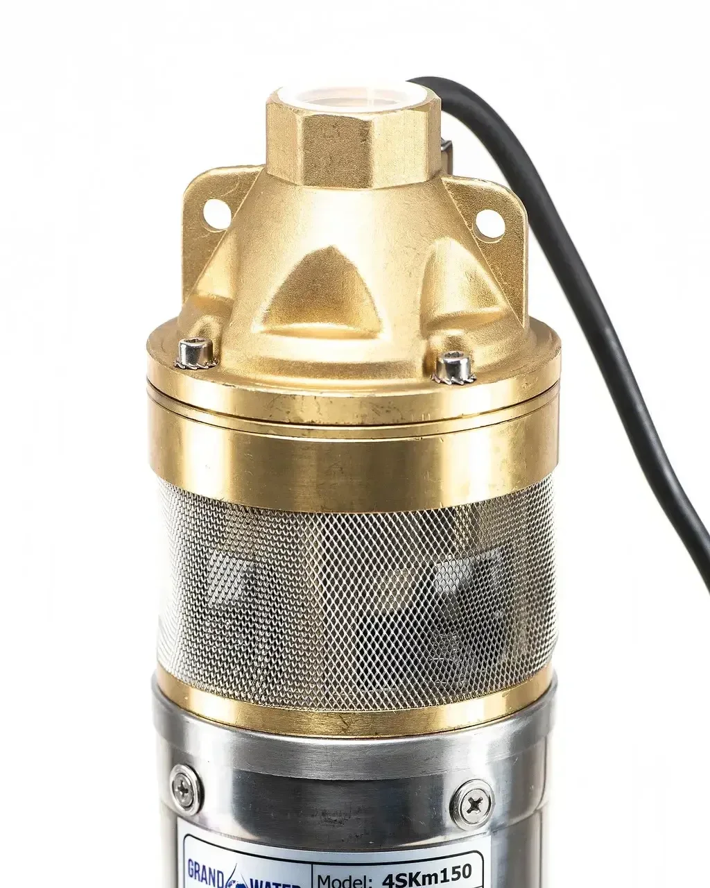 Глибинний вихровий насос Grandwater 4SKM 100 0.75кВт напір 60м 4 дюйми з латунною крильчаткою та пультом