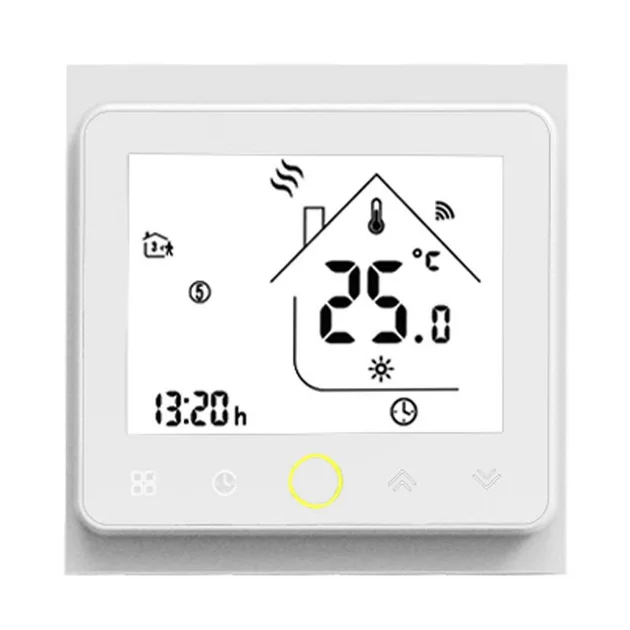 Термостат з ZigBee управлінням Tervix Pro Line управління теплими підлогами/котлом, білий
