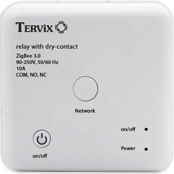 Розумний перемикач Tervix™ Pro Line ZigBee Dry Contact On/Off, із сухим контактом