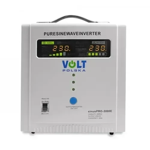 Перетворювач напруги 48V / 220V Volt Polska Sinus PRO 3000E (3000 ВА / 2100 Вт) з зарядним пристроєм та AVR (під 4 акуму