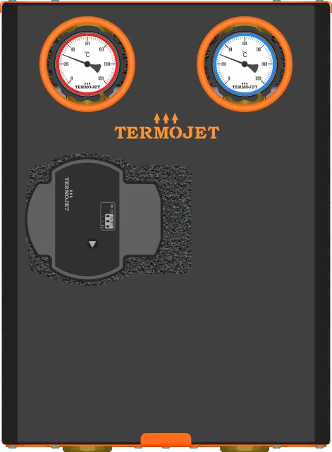 Насосна група пряма Termojet НГ-47 DN25 без насосу