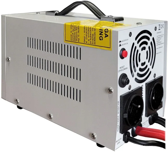 Перетворювач напруги 12V / 230V Volt Polska Sinus PRO 1100 E PLUS (1100 ВА / 800 Вт) з зарядним пристроєм та AVR