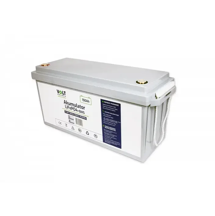 Акумулятор LiFePO4 Volt Polska + BMS 12.8V 150 Ah (струм розряду 100A, литій-залізо-фосфатний для ДБЖ, інверторів та сон