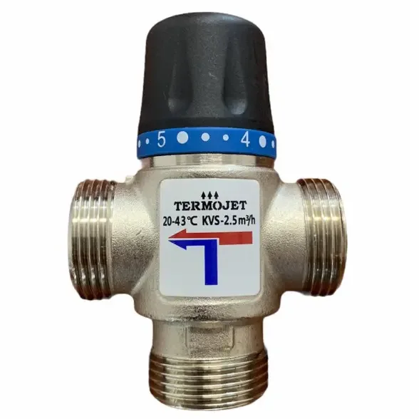 3-х ходовий термостатичний змішувальний клапан Termojet TMV131 DN20 1" ЗР, 20-43°C, kvs-1.6