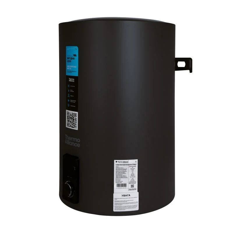 Водонагрівач електричний Thermo Alliance 80 л Black, вертикальний, сухий ТЕН 2,0 кВт D80V20J3(D)KВ