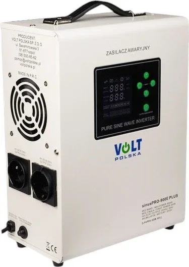 Перетворювач напруги 12V / 230V Volt Polska Sinus PRO 900 E PLUS (900 ВА / 700 Вт) з зарядним пристроєм та AVR