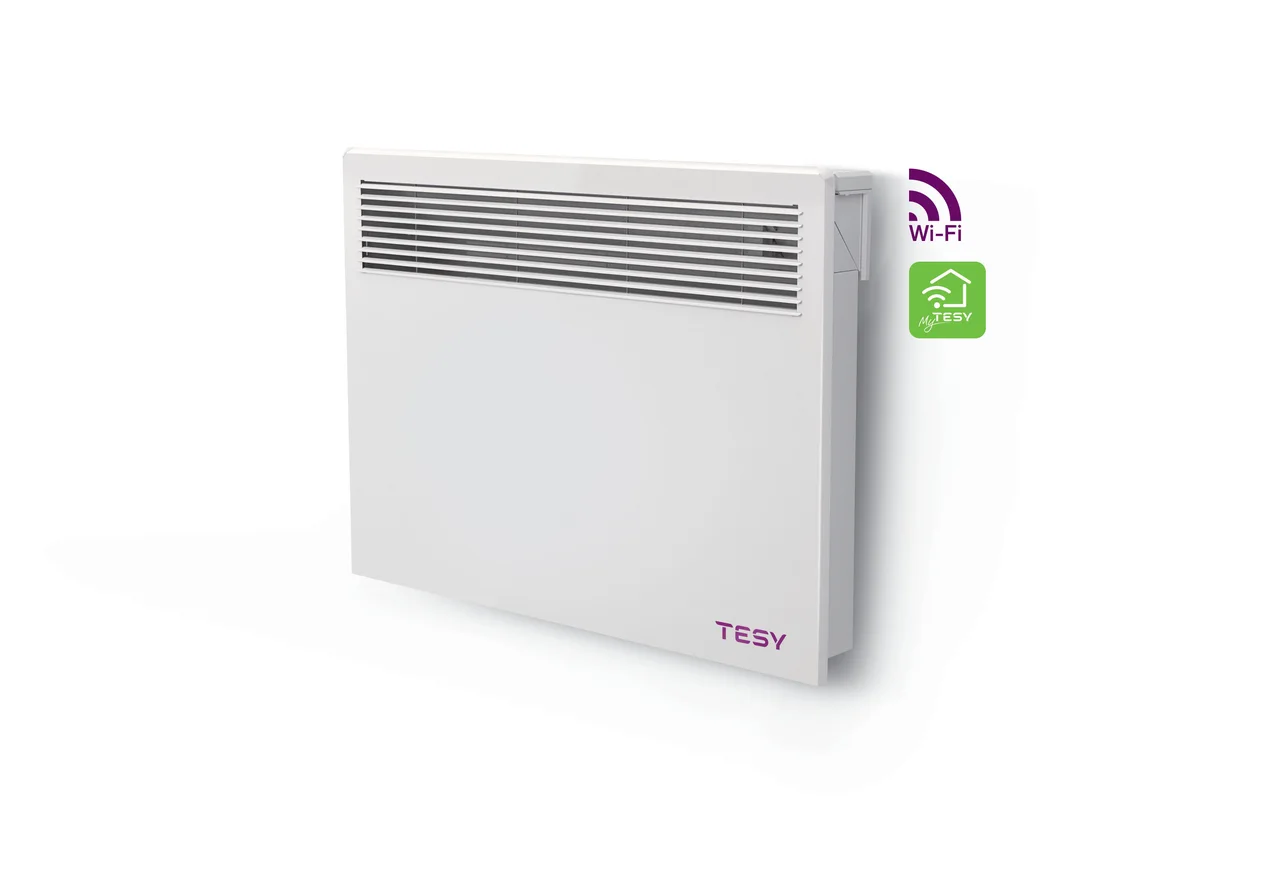 Електричний конвектор Tesy CN 051 150 EL CLOUD W з керуванням через Wi-Fi, Настінні конвектори tesy