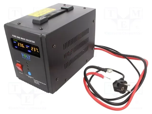 Джерело безперебійного живлення / Перетворювач напруги Volt Polska Sinus PRO 500E BLACK (12V / 230V)